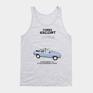 FORD ESCORT CABRIOLET - owners handbook Tank Top